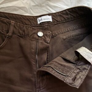 Zara Chocolate Brown Trousers
